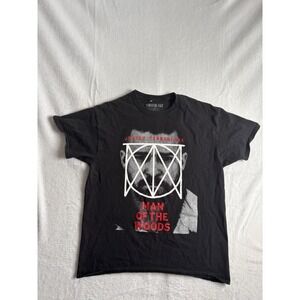 Justin Timberlake Man of the Woods Black Short Sleeve‎ Tour Shirt Mens' L *